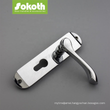British market uk simple modern chrome polished zinc alloy long plate door handle